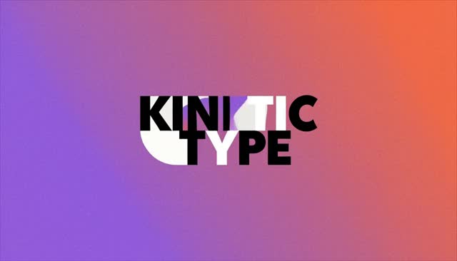 20 KINETIC TYPE: Kinetic Typography