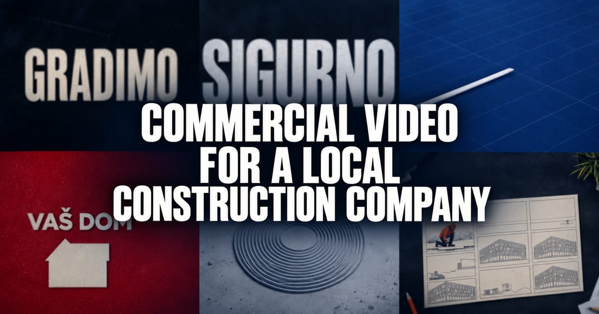 A Commercial Video Concept for a Local Construction Company