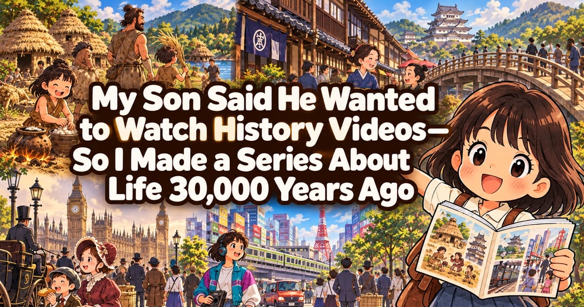 My Son Said He Wanted to Watch History, So I Created a Video Series About Life 30,000 Years Ago